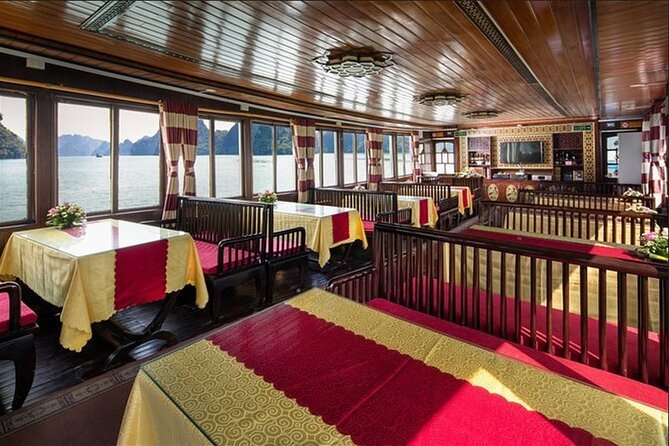 From your cruise port to Hanoi 1 day with our driver - On the water in Halong Bay: shared boat, kayak or bamboo boats, and cave time