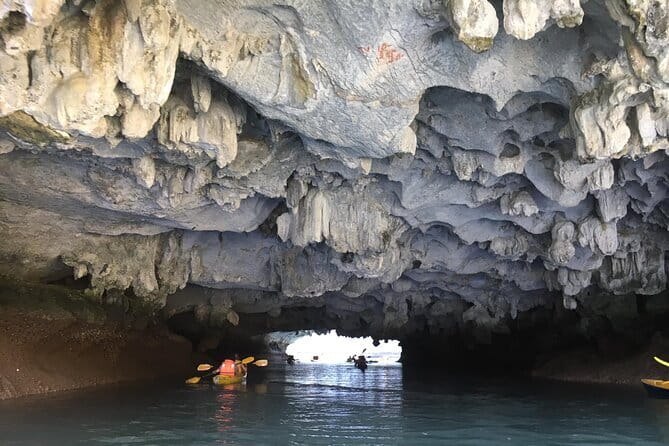 Full day Boat Tour Lan Ha Bay - Ha Long Bay: Kayak, Beach Hopping - Dark & Light Cave kayaking: the 2-hour highlight to plan for