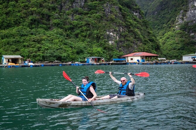 Full Day Explore Bai Tu Long Bay With Cave And Kayaking From Hanoi - On-board lunch and the islets: Mat Quy and Teapot