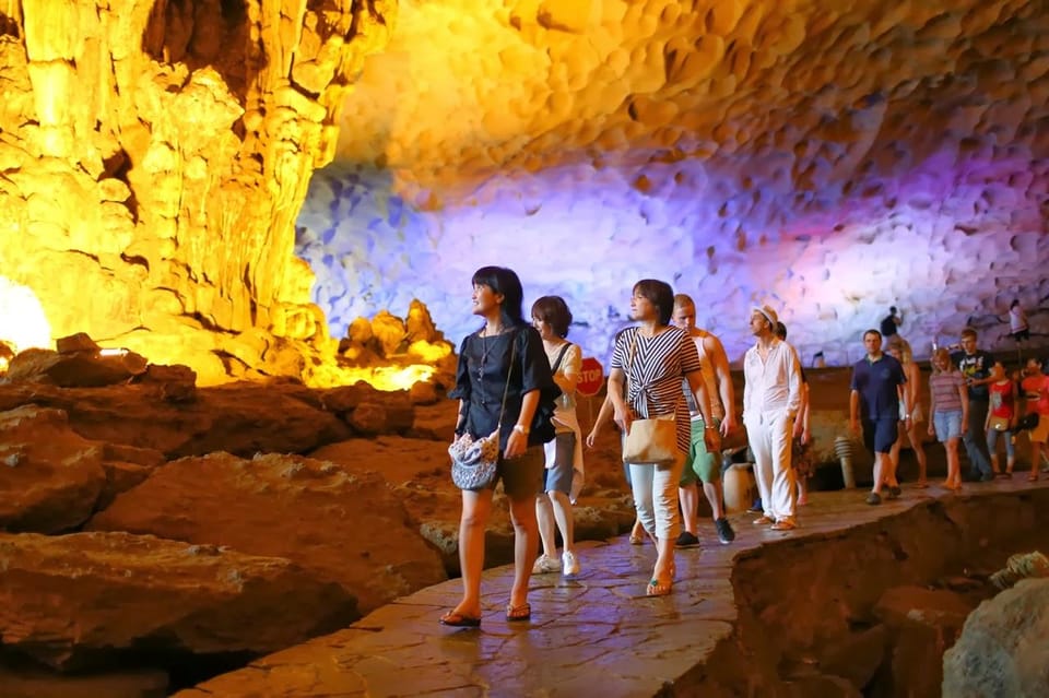 Ha Long 1 Day Luxury Small Group & Kayaking - Sung Sot Cave: the “surprise cave” effect