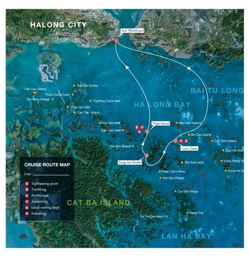 Ha Long & Bai Tu Long bay cruise wt Kayakking & buffet lunch - 12:00 Harbor Pickup at Bãi Cháy: how this trip starts