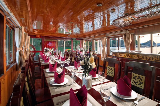 Ha Long Bay 2D1N on 2-star-plus Cruise - Day 2 at 6:00: sunrise, breakfast, kayaking, and the pearl farm