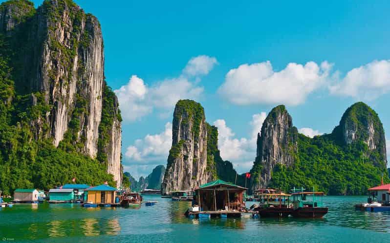 Ha Long Bay Cruise w/ Jacuzzi, Kayak & Limo from Hanoi - Fishing village and Monkey Island: the human and wild side of the trip