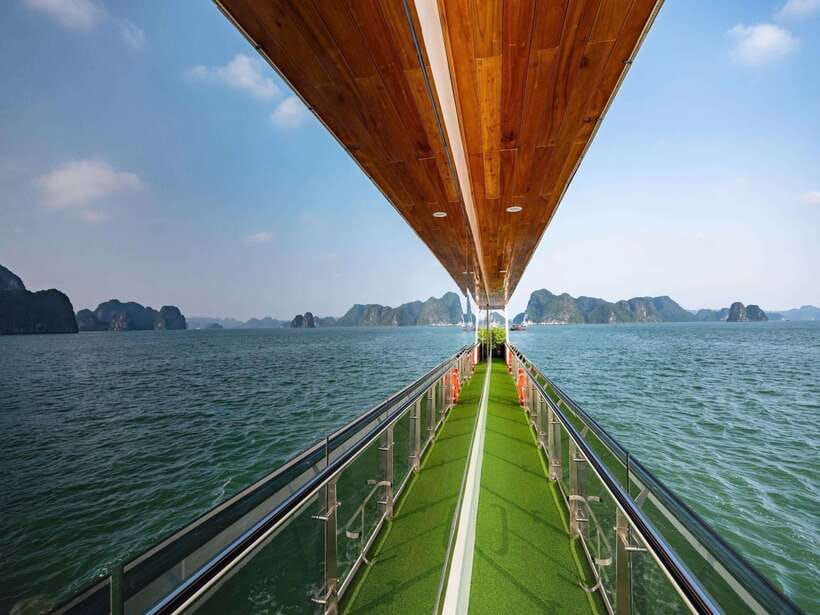 Ha Long Bay Luxury Full Day Cruise| Buffet & All Included - Titov Island: The Hike for Panoramic Views and a Small Beach Break