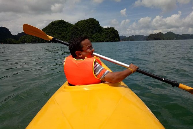 Ha Long Bay Six Hours Trip Kayaking & Swimming on Beach - English-speaking guide and a group of up to 30: better control, less chaos