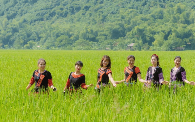 Ha Noi - Mai Chau - Pu Luong 2 Days 1 Night Trekking Tour - Cycling Mai Chau Valley: paddies, villages, and brocade craft stops