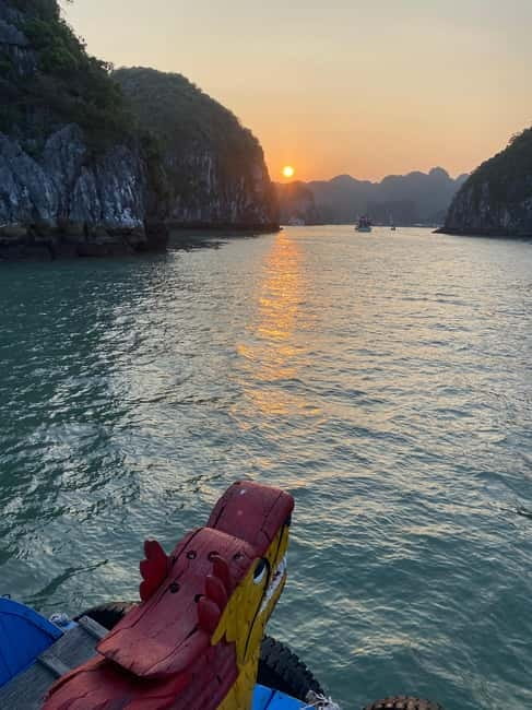 Half day Lan Ha Bay : Boat Trip , Kayaking,Snorkel - The Cruise Back and the Sunset Factor