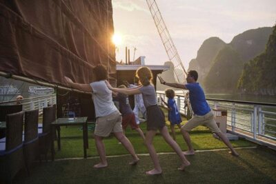 Halong Bay cruise 2 days 1 night - Titop Island and Surprise Cave: the “see it, then do something” pairing