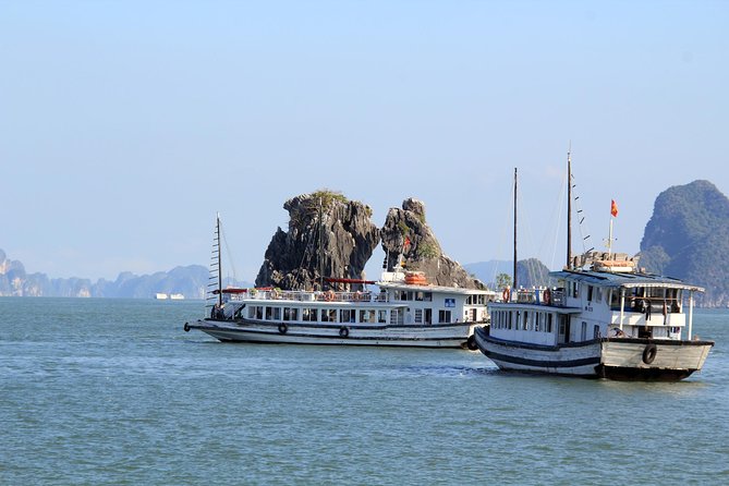 Halong Bay Cruise Day Trip: Visit Thien Cung Cave, Kayaking & Lunch - best price - Tuan Chau Harbor Check-In and the 30-Person Comfort Advantage
