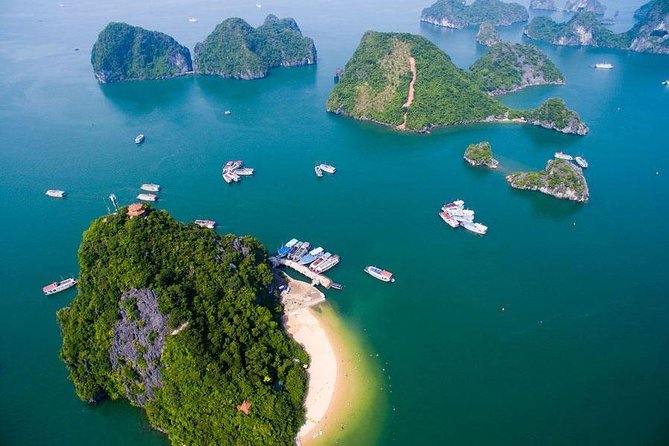 Halong Bay Cruise With Cave, Kayaking, Swimming - Buffet Lunch - Ti Top (Titop) Island: Sandy Beach, Limestone Climb, Big Views