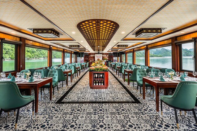 Halong Bay Luxury cruise Day trip: Buffet Lunch, Limousine bus - Titop Island: beach time plus a view hike option