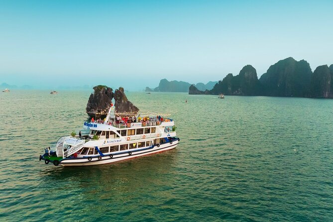 Halong bay Luxury Cruise Trip: Titop Island, Amazing Cave & Kayak - From Hanoi to Tuan Chau: the smooth start that saves your morning