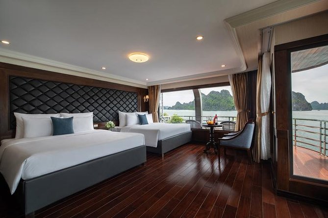 HaLong - LanHa Bay 2 Nights On The 1st Deck with La Pandora Cruises - Sunrise Tai Chi and day-boat time in Lan Ha Bay on Day 2