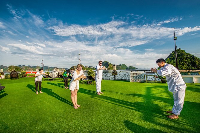 Halong Luxury Cruise 2D/1N: Kayaking, swimming, Titop island, Surprise cave - Titop Island swim or viewpoint: what to expect and what to skip