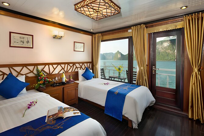 Halong Royal Palace Cruise 2 days - Day 1: Tuan Chau boarding, lunch at sea, and the Titop Island combo