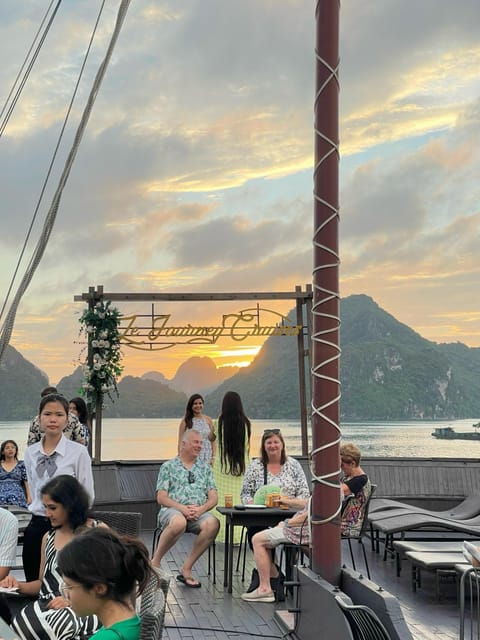Hanoi: 2D1N Ha Long Bay by Le Journey Cruise - Night on Board: Music, Games, Karaoke, and Squid Fishing