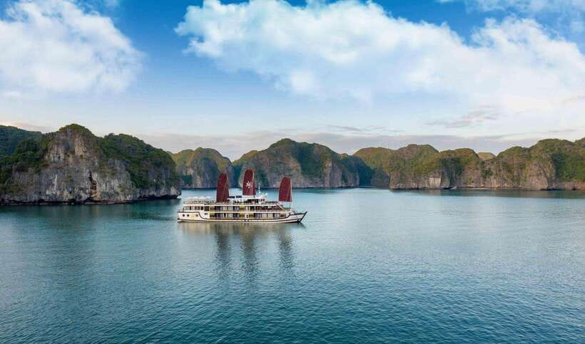 Hanoi: 2D1N Ha Long Bay, Lan Ha Bay by Amanda Luxury Cruise - First impressions: French-neoclassical comfort on a 20-cabin iron ship