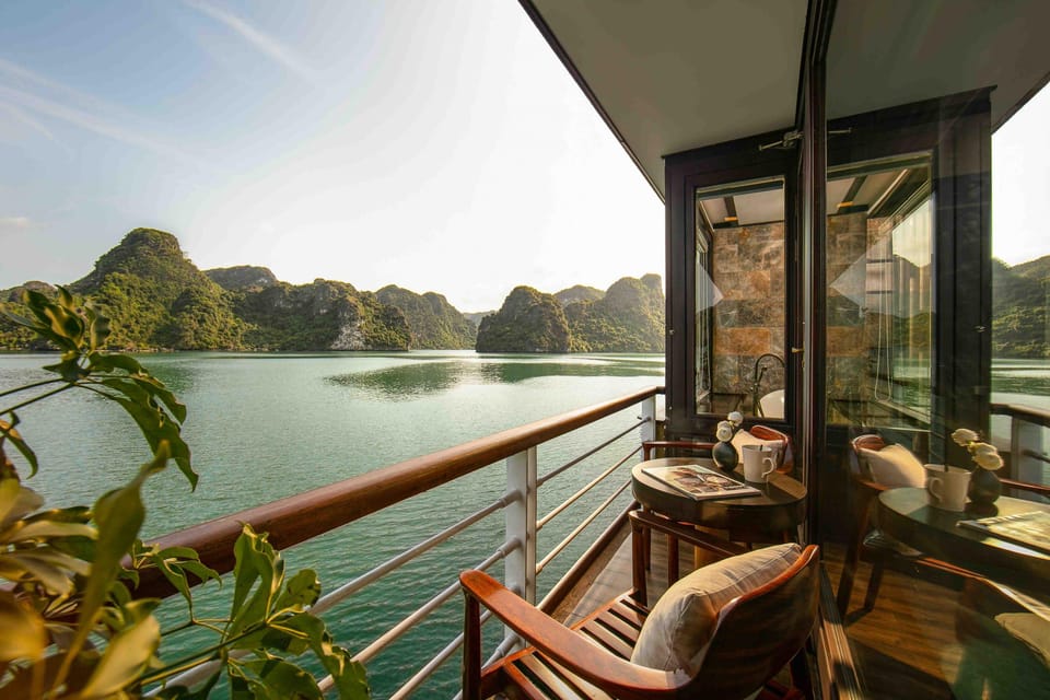 Hanoi: 2D1N Ha Long Bay, Lan Ha Bay by Amanda Luxury Cruise - Day 2 at 6:00 a.m.: Tai Chi, cave calm, and the cruise-to-Hanoi handoff