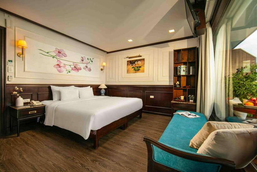 Hanoi: 2D1N Ha Long Bay, Lan Ha Bay by Amanda Luxury Cruise - Rooms with private balcony and bathtub: why this is more than a perk