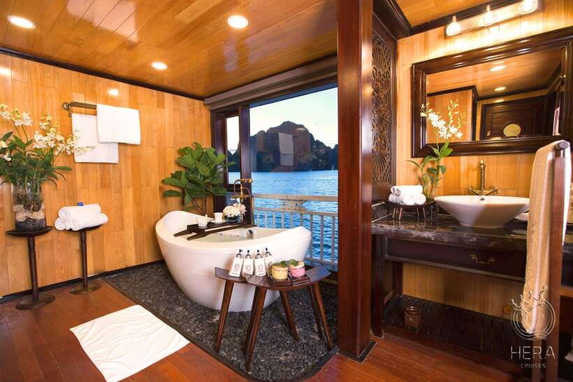 Hanoi: 3D2N Ha Long, Lan Ha Bay by Hera Grand Luxury Cruise - Dinner on the sundeck, happy hour, and night options that actually change the vibe