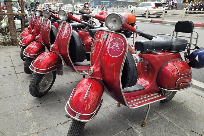 Hanoi Back Streets Vespa Tours: Hanoi Insider Vintage Vespa Tour - West Lake photo time and the ride toward major political sights