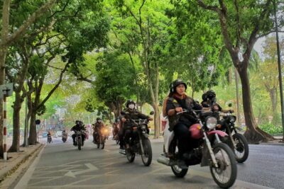 Hanoi Food, Culture, Sightseeing & Fun By Vintage Motorbike - Safety setup: helmets, ponchos, and licensed drivers