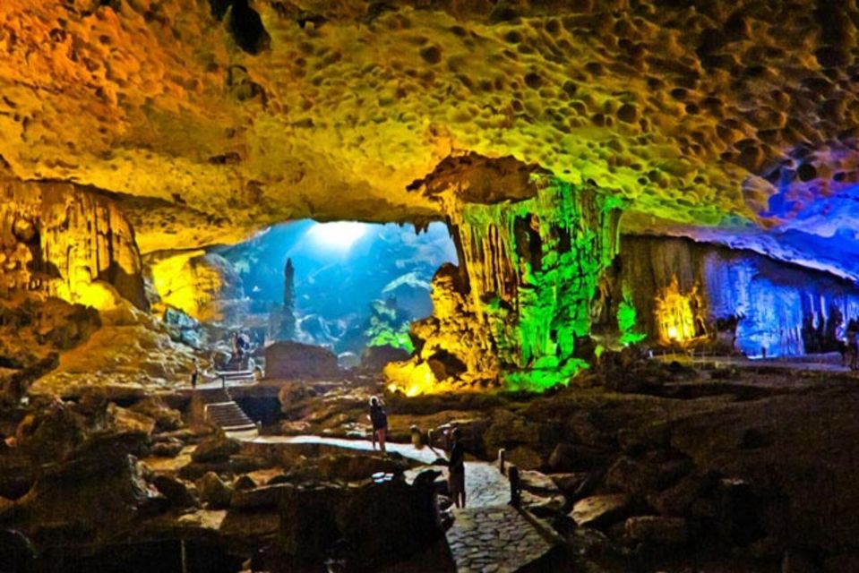 Hanoi: Ha Long Bay Cruise Day Tour visit Titop island & Cave - Titop Island: Swim First, Then Climb for the Panoramic View