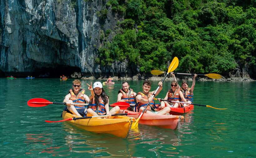 Hanoi: Halong Bay Cruise, Amazing Cave, Titov Island & Kayak - Titov Island: beach time or a climb with big views