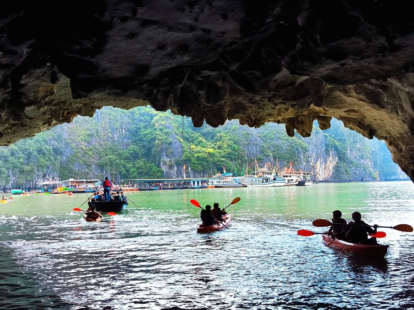 Hanoi Halong Luxury Day Tour with Private Cabin - Sung Sot Cave: limestone drama and the prehistoric fisherman thread