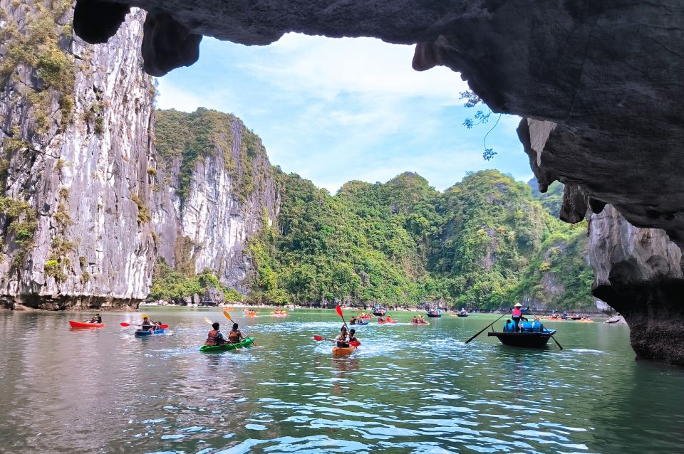 Hanoi Halong Luxury Day Tour with Private Cabin - Titop Island timing: climb for 360 views, then earn beach time