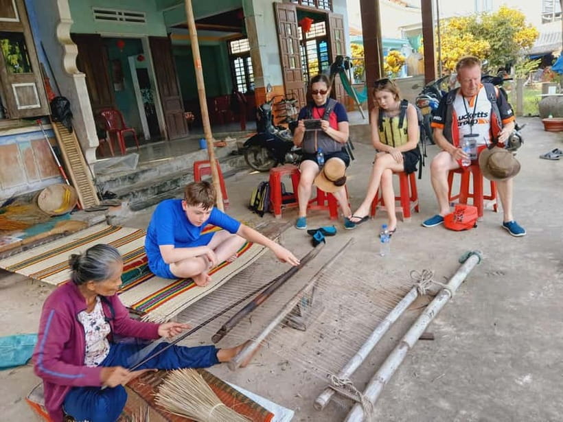 Hanoi: Incense Village, Hat Village or Weave Mat SMALL GROUP - Chuong Conical Hat Crafting Village: painting a souvenir hat you’ll actually use