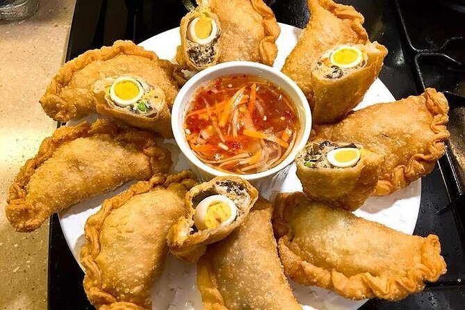Hanoi Jeep By Night Street Food Tour and Train Street Experience - Bun Cha and Nem in a Long-Running Family Spot