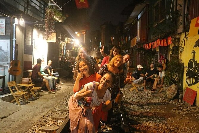 Hanoi Jeep By Night Street Food Tour and Train Street Experience - Long Bien Bridge Route and the Ceramic-Road Break