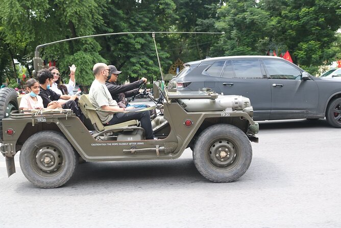 Hanoi Jeep City Tour combine Countryside Train Street, Hidden Gem - Landmarks on the Circuit: Ho Chi Minh Mausoleum, Temple of Literature, Long Bien