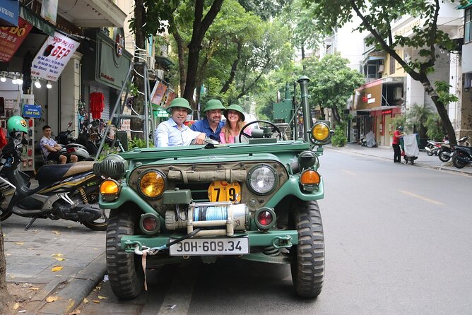 Hanoi Jeep City Tour combine Countryside Train Street, Hidden Gem - Old Quarter Pickup and the Pace of a Private Half-Day