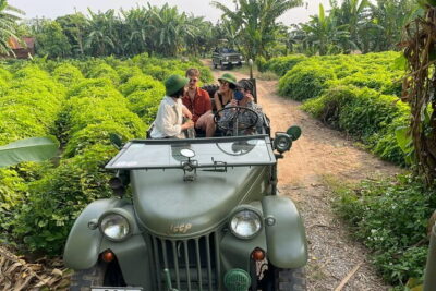 Hanoi Jeep Countryside Red River, Villages - See Rice Paddies - Pickup, the Old Quarter departure, and the ceramic-road start