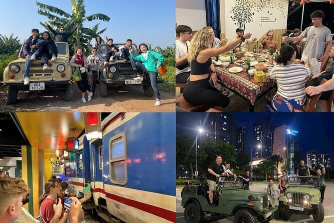 Hanoi Jeep Night Street Foodie Tour, Train Street and Egg Coffee - Getting Your Bearings in the Old Quarter (First 30 Minutes)