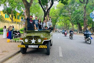 Hanoi Jeep Tour: Red River Countryside+ Backstreet+ Train-street - West Lake backstreets near Trúc Bạch: a calmer Hanoi side