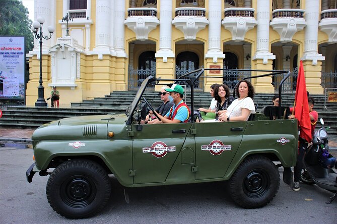 Hanoi Jeep Tours Led By Women: Hanoi Countryside Jeep Tours - Hoàn Kiếm Lake and egg coffee at a café dating to 1946