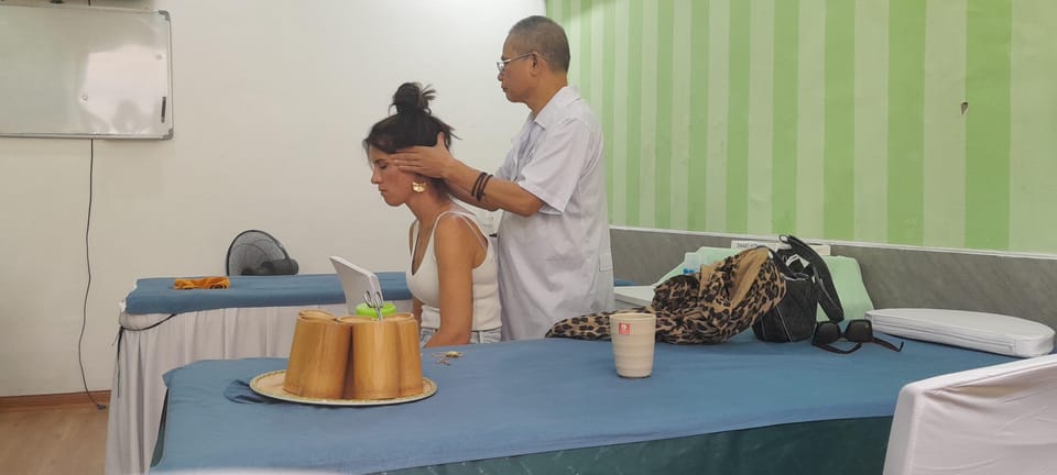 Hanoi Local Spa - The treatment flow: foot soaking with nature medicine