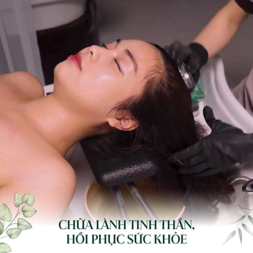 Hanoi Spa Old Quarter : Herbal Shampoo &Head Massage 90' - Dao Duoc herbal shampoo and steam hair (drug-free head care)