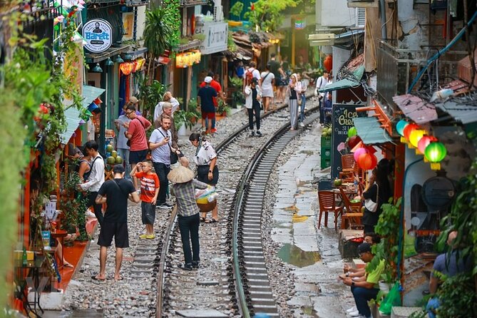 Hanoi Vespa After Dark Street food + Train Street+ Live Music - Stop 1: St. Joseph’s Cathedral after dark lights