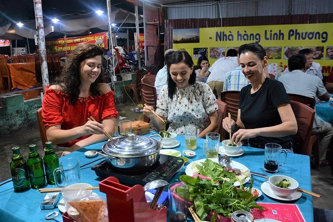 Hanoi Vespa Tours: Hanoi After Dark Vespa Food Tours - Long Bien Bridge after dark: starting with bites and drinks