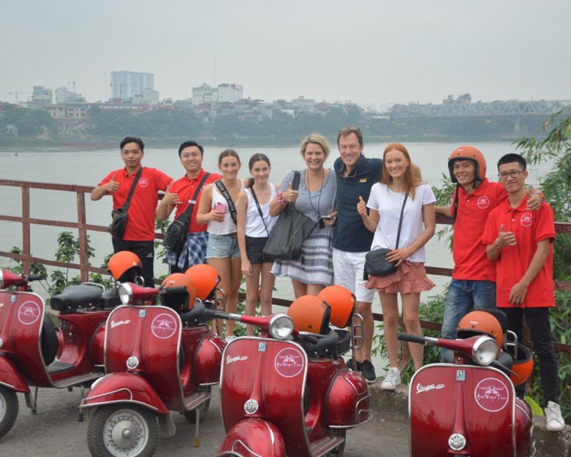 Hanoi Vintage Vespa City Tours - The Reunification Train Track: Watching Life So Close to the Rails