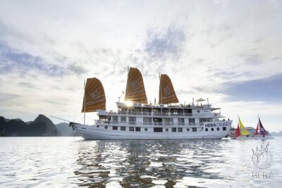 Hera Cruise 2-day Explore Halong Bay from Hanoi - Day 1 in Halong: Tuan Chau Island, Sung Sot Cave, Ti Top, and the sunset cooking class