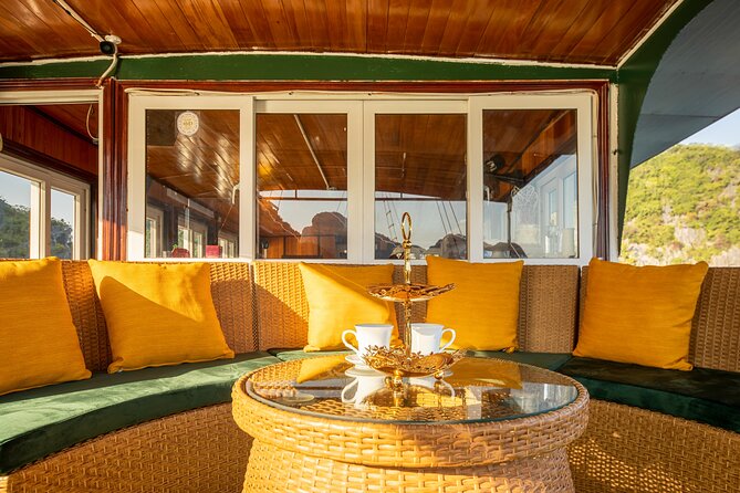 Hera Luxury Day Cruise Full Day Explore Lan Ha Bay - English-speaking guide service and the small comforts that matter