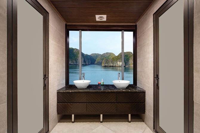 JADESAILS CRUISE-The Most Luxurious Day Tour in Ha Long Bay & Lan Ha Bay - The boat experience: jacuzzi access, onboard service, and feeling less crowded