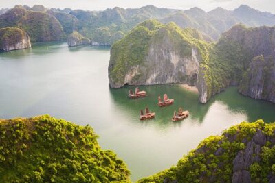 Lan Ha bay 3D2N Boutique boat: Kayaking, cycling, villages, beaches, caves - Day 1: getting from Hanoi to the bay, then sailing with lunch