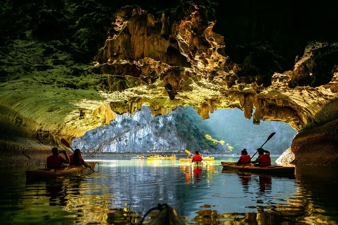 Lan Ha Bay Full Day Boat Tour from Hanoi/ Cat Ba - Cooking class and sunset: spring rolls as your final memory
