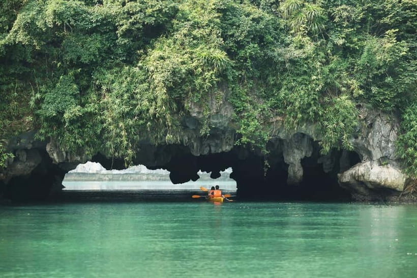 Lan Ha Bay: Full Day Boat Trip Kayak, Snorkel, Beach, Cave - The Sunset Break Back on the Water